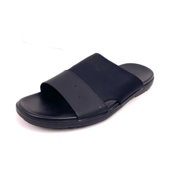 Kenneth Cole NewYork Men’s Slides Leather/Textile Sandals De-Lite Model Size 10M - Picture 4 of 12